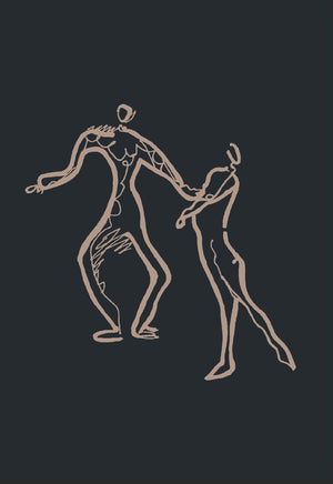 Dancers Silhouette Print