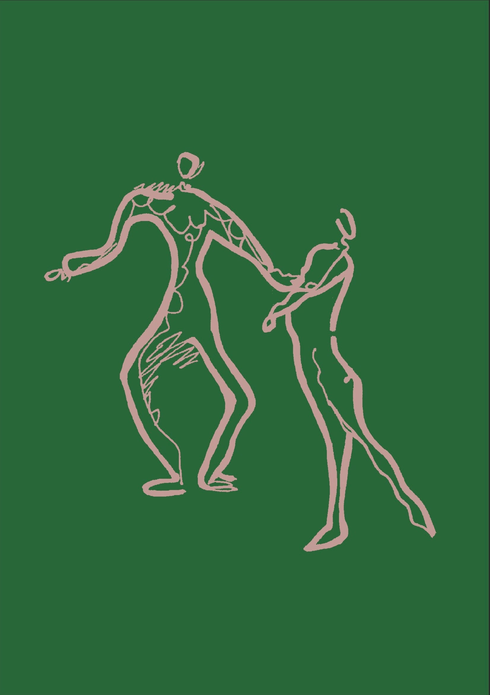 Dancers Silhouette Print