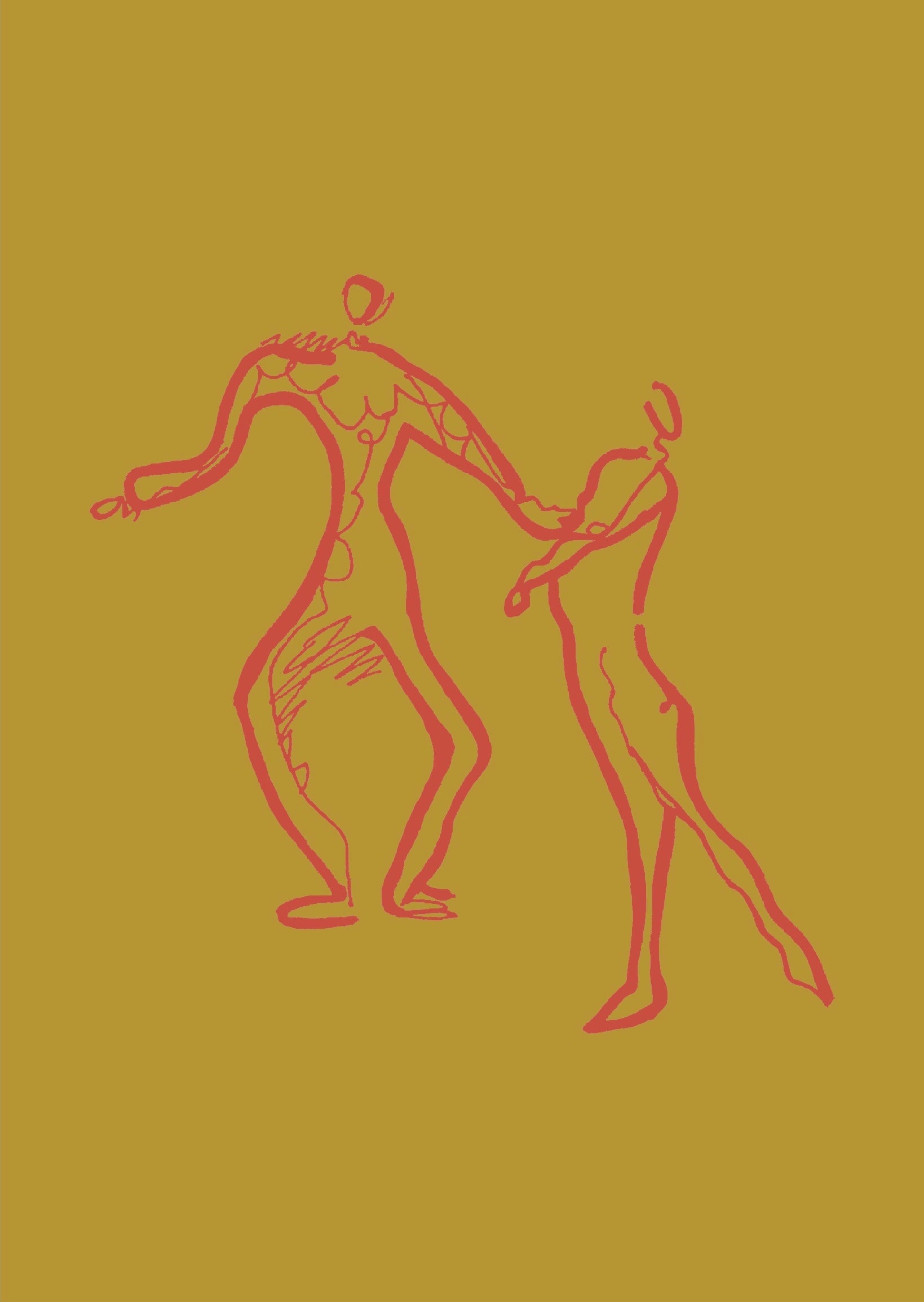 Dancers Silhouette Print