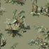 Vintage Oriental Wallpaper - Bright green