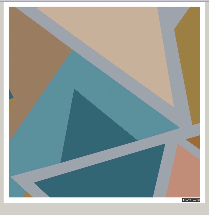 Geometric Square Print