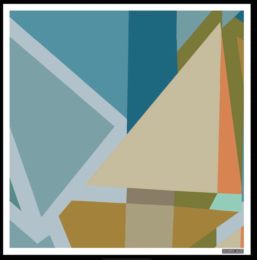 Geometric Square Print