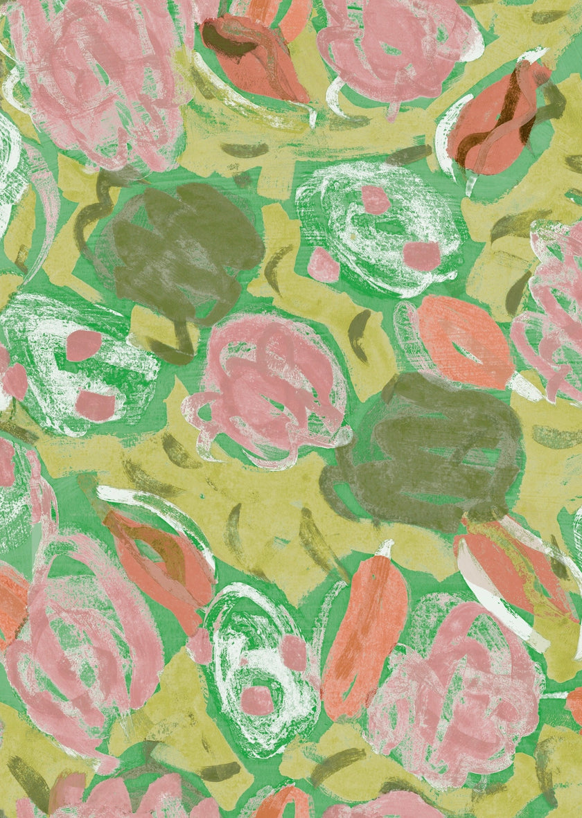 Abstract Rose Wallpaper - Dark Ground