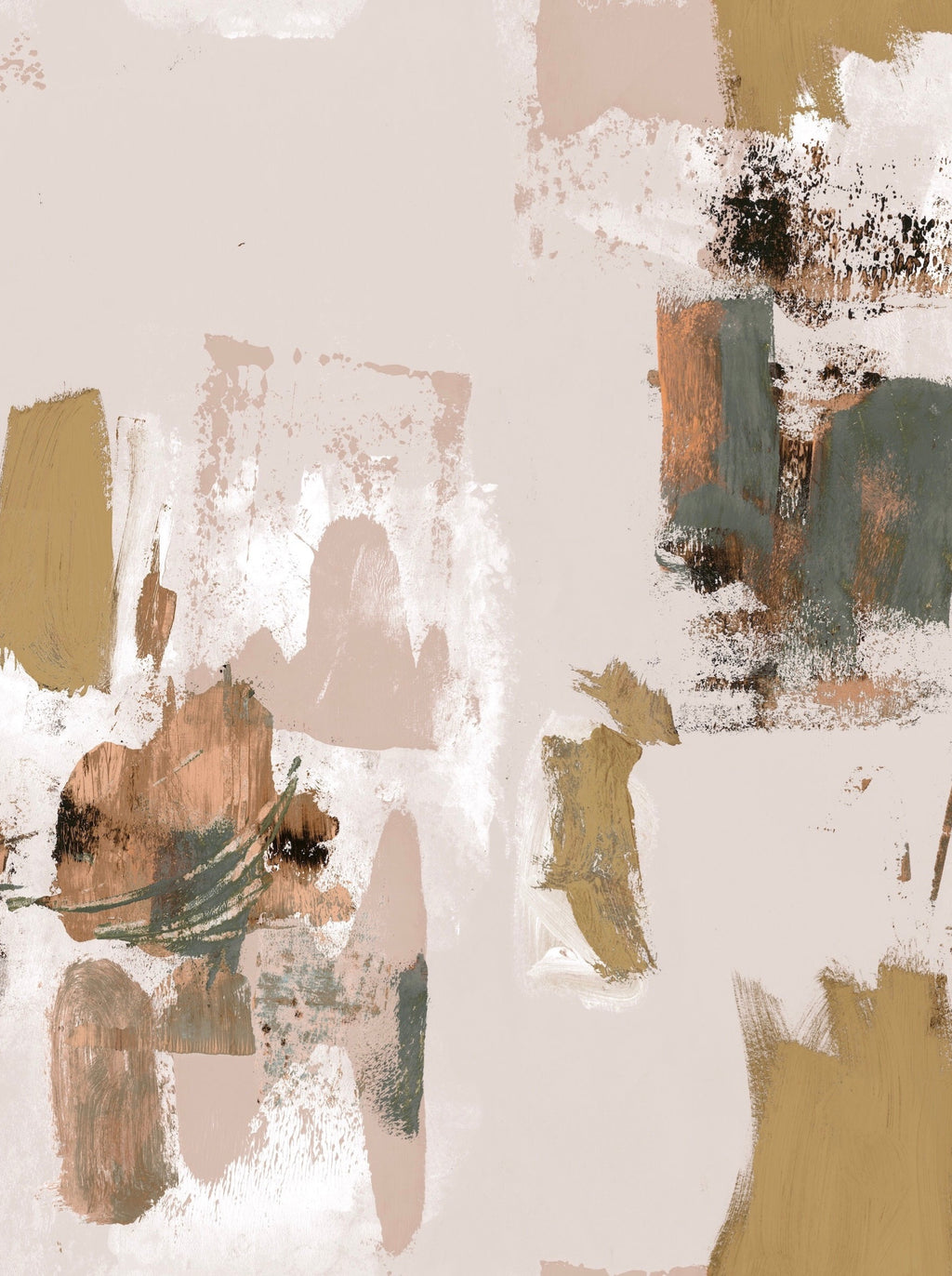 Abstract Painterly Wallpaper- plaster ll