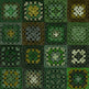 Crochet Wallpaper - Forest Green