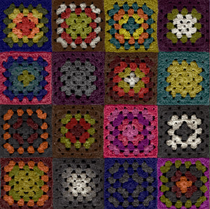 Crochet Wallpaper - Rainbow 2