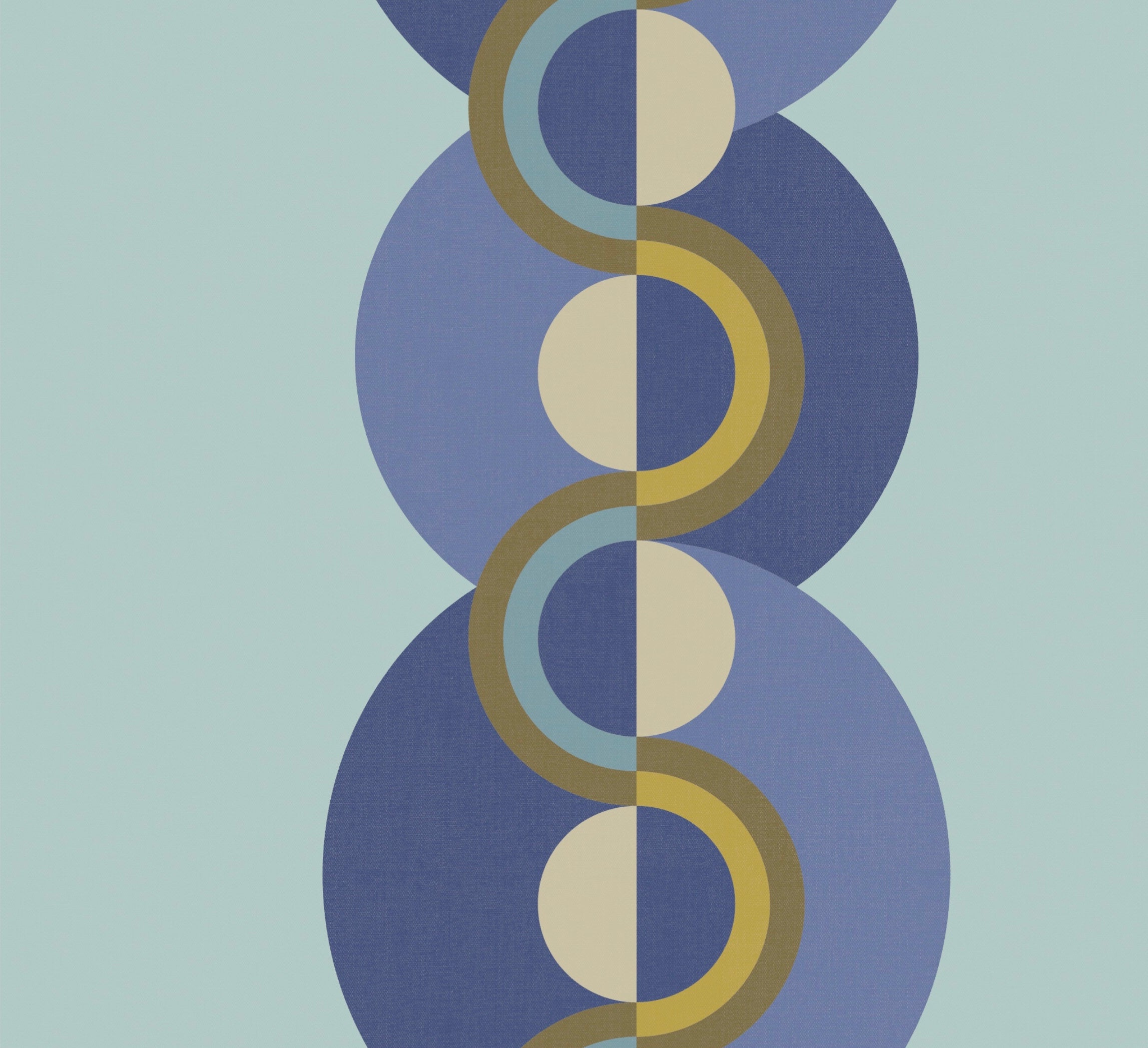 Retro Circle wallpaper -  Blue