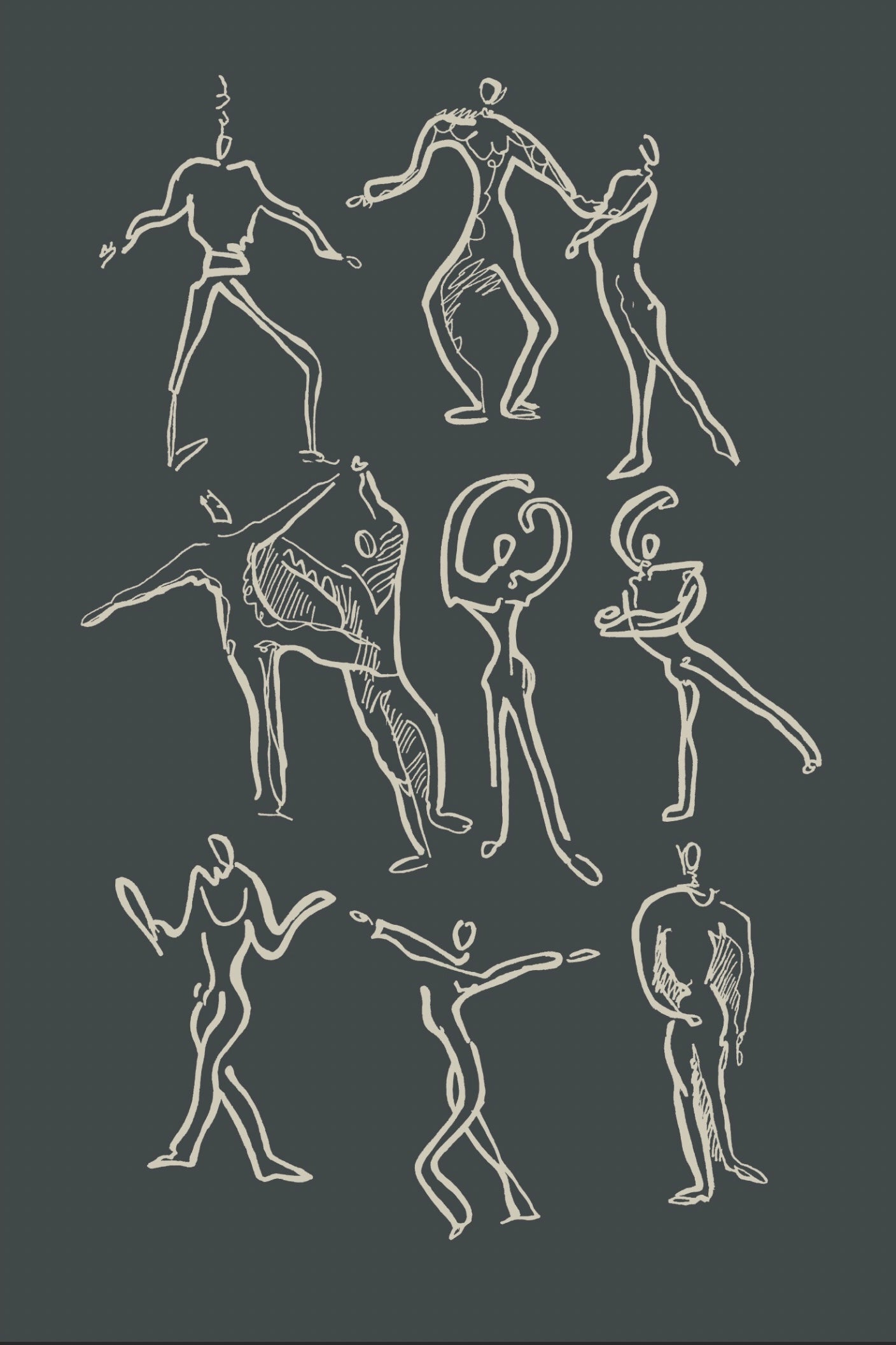 Dancers print