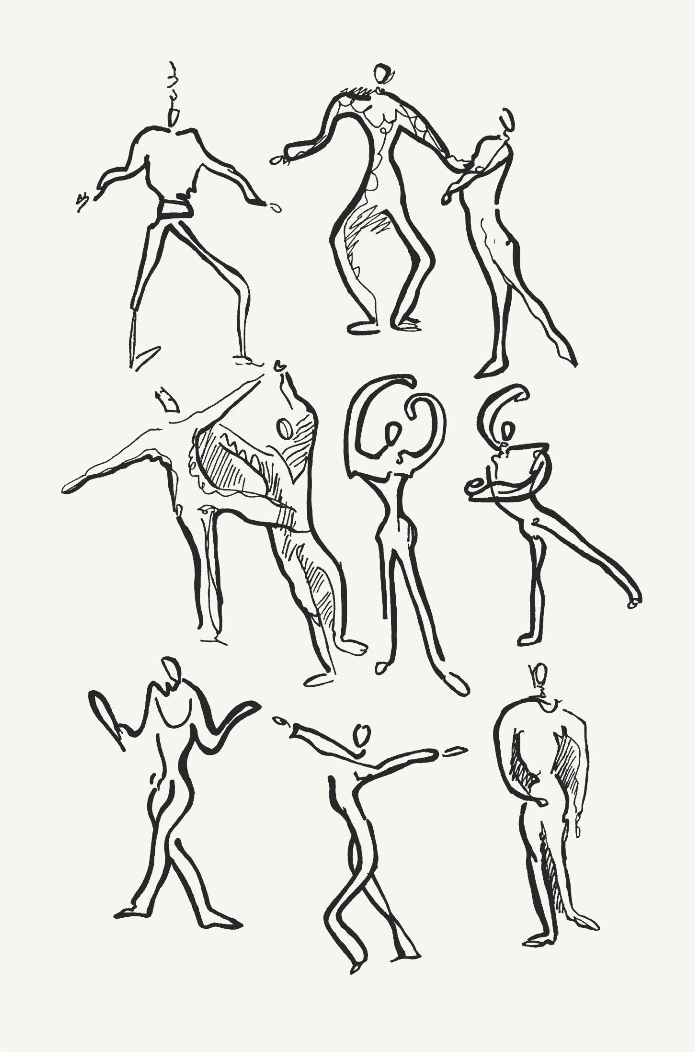 Dancers print