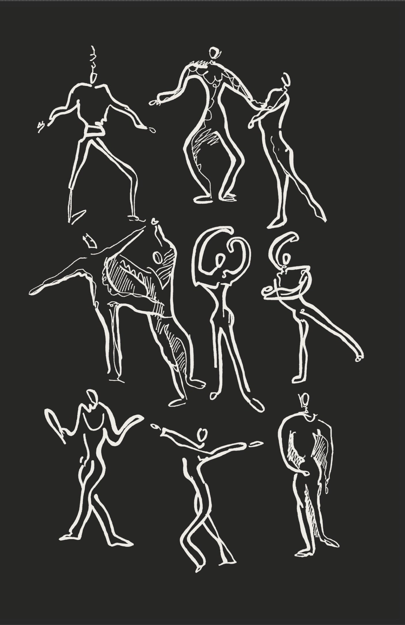 Dancers print