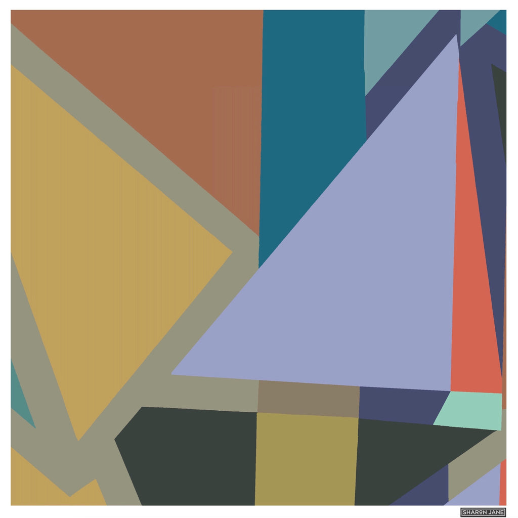 Geometric print no 1 lilac