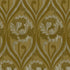 Vintage floral damask Wallpaper - Ochre