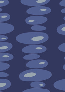 Pebbles Wallpaper - Denim
