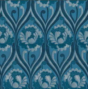 Vintage floral Damask Wallpaper