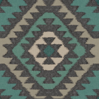 Navajo Wallpaper - Black / Teal