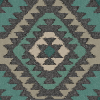 Navajo Wallpaper - Black / Teal