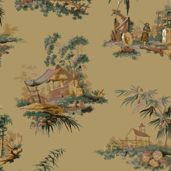 Vintage Oriental Wallpaper - Vanilla