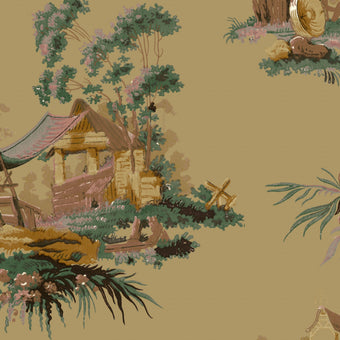 Vintage Oriental Wallpaper - Vanilla