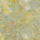 Decorative wallpaper with floral pattern in green and yellow tones