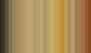 Tonal Stripe Wallpaper - Brown to Terracotta