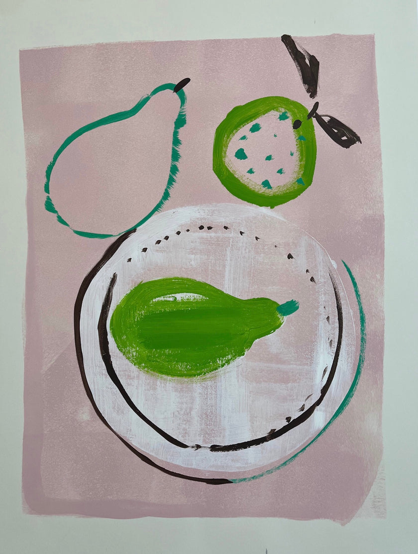 Small fruit On A Plate Paintings