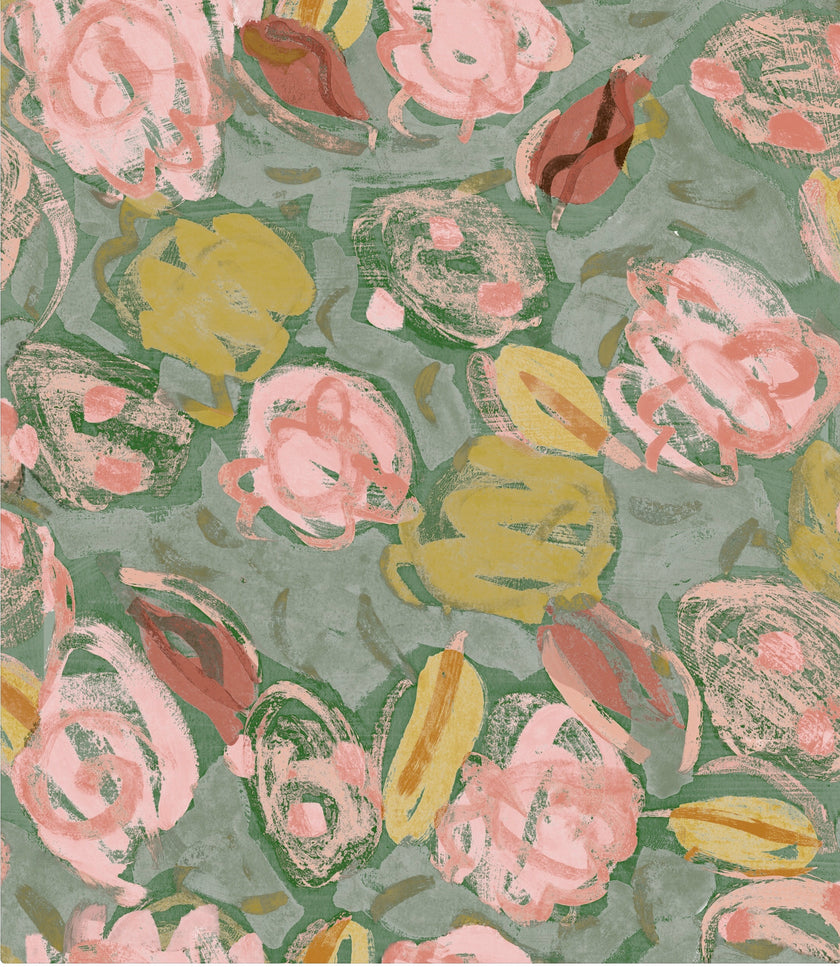 Abstract Rose Wallpaper - Dark Ground