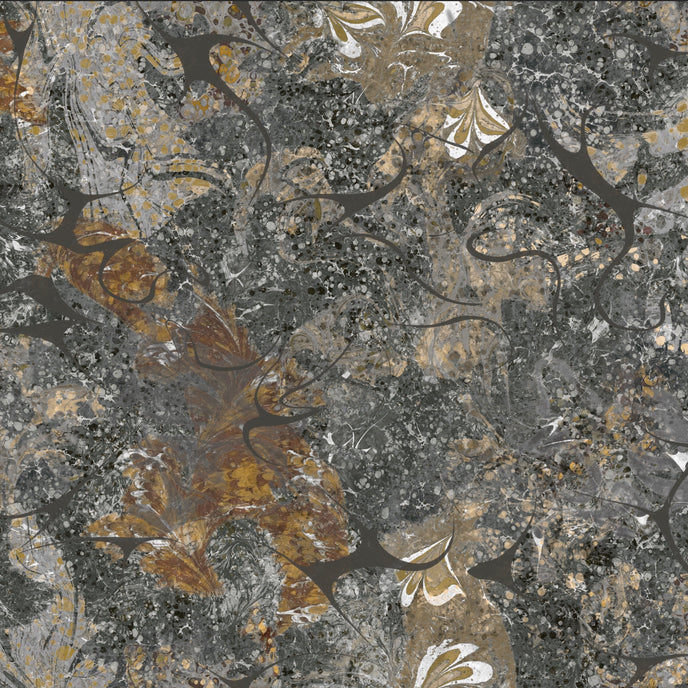 Textured stone surface with brown and gray patterns