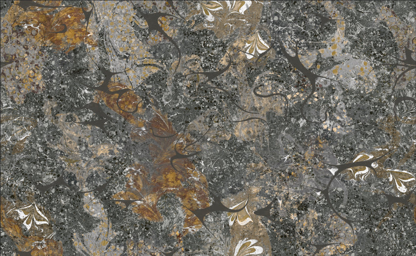 Textured stone surface with brown and gray patterns