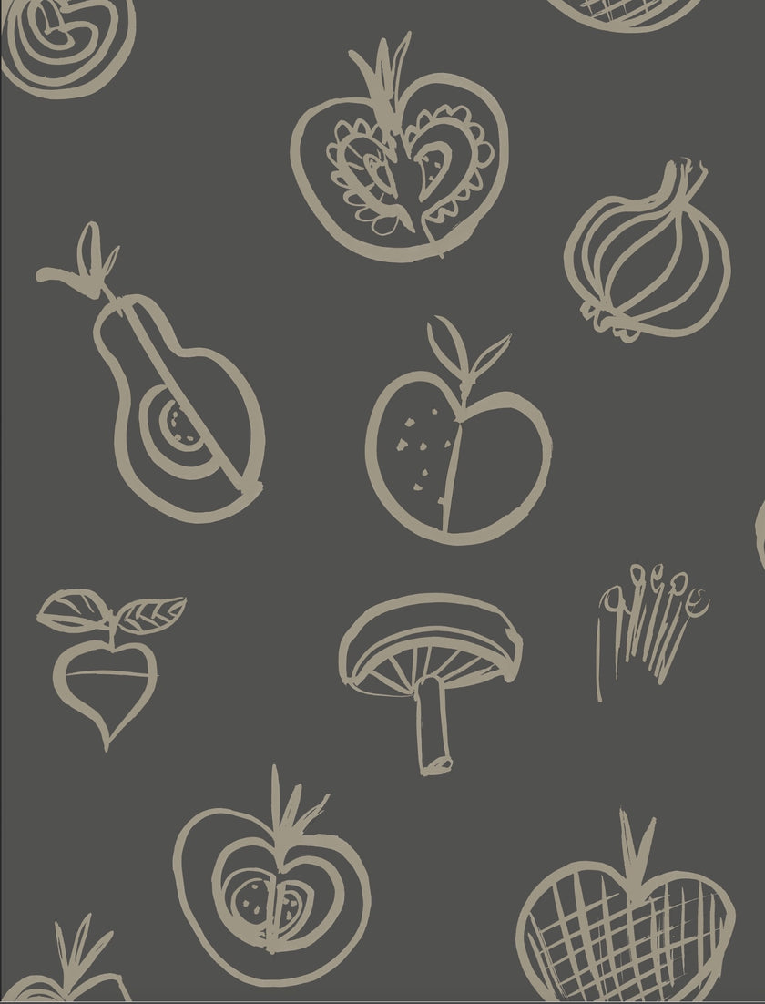 Simple Fruit Motif Wallpaper