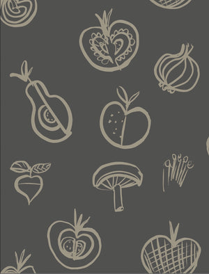 Simple Fruit Motif Wallpaper