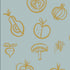 Simple Fruit Motif Wallpaper