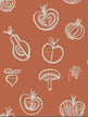 Simple Fruit Motif Wallpaper
