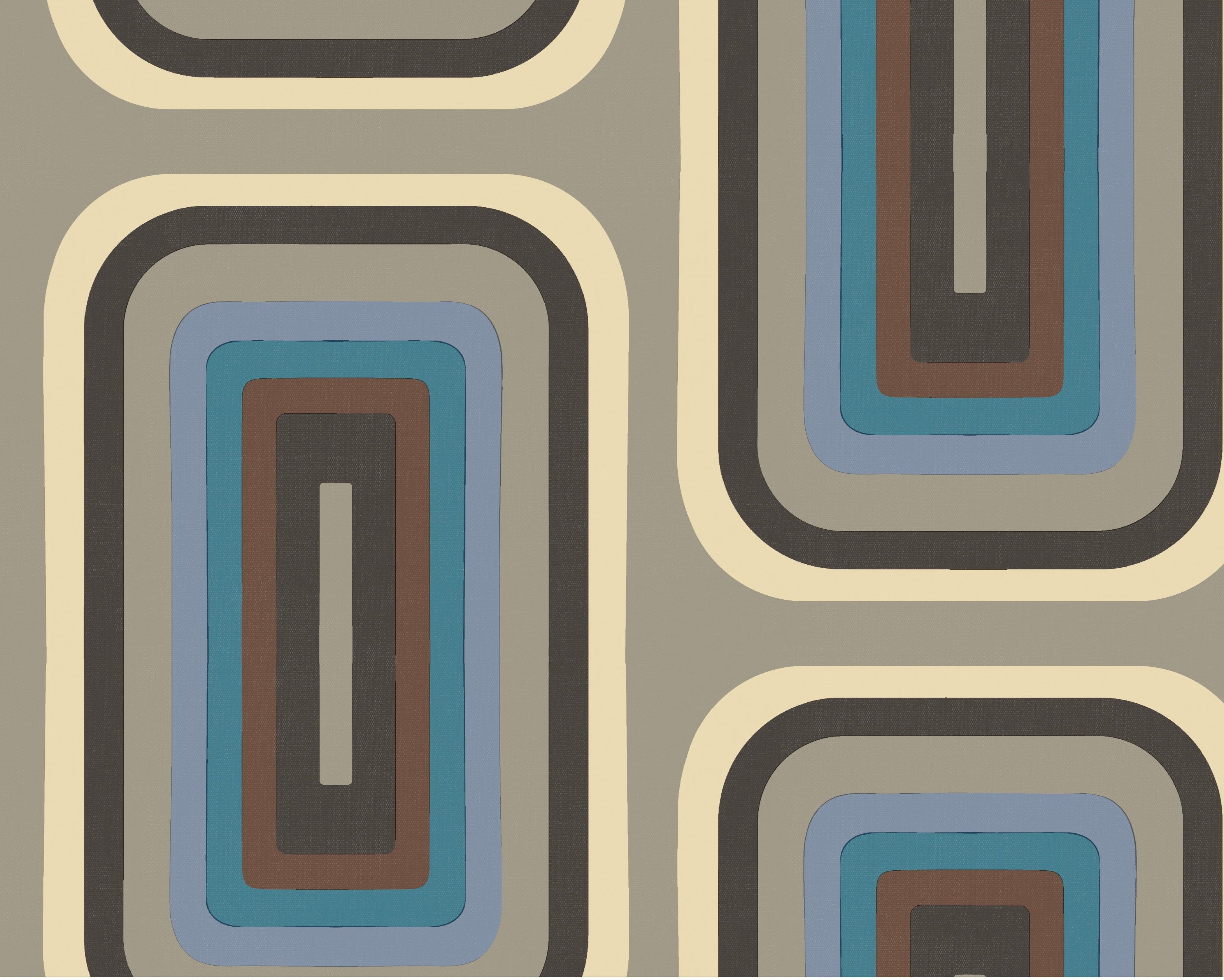 Retro Oblong Geometric wallpaper