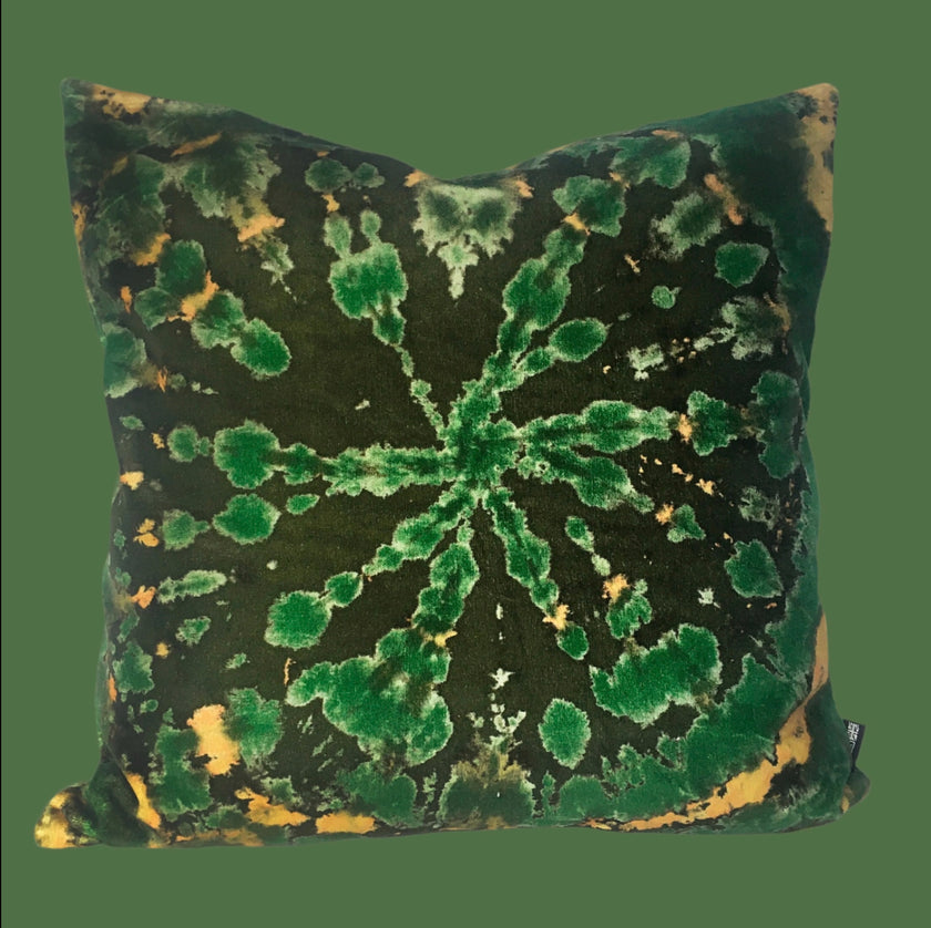 Tie Dye Circle  Velvet Cushions