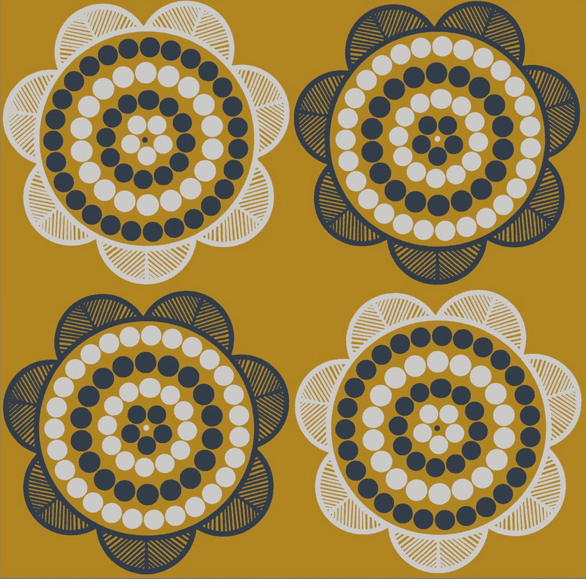 Retro Daisy Wallpaper