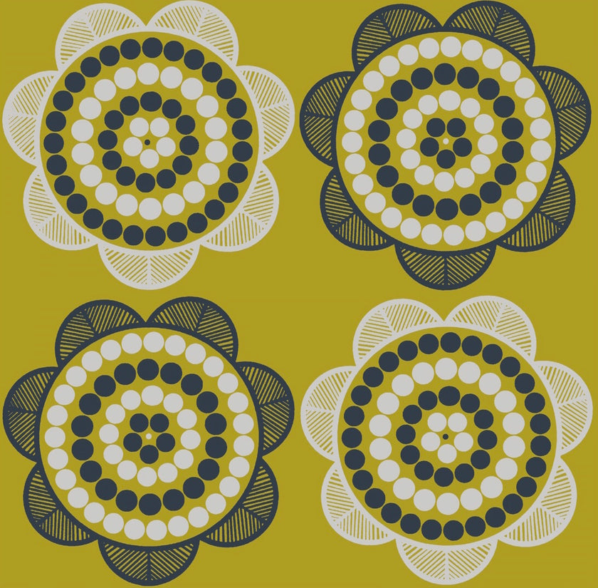 Retro Daisy Wallpaper