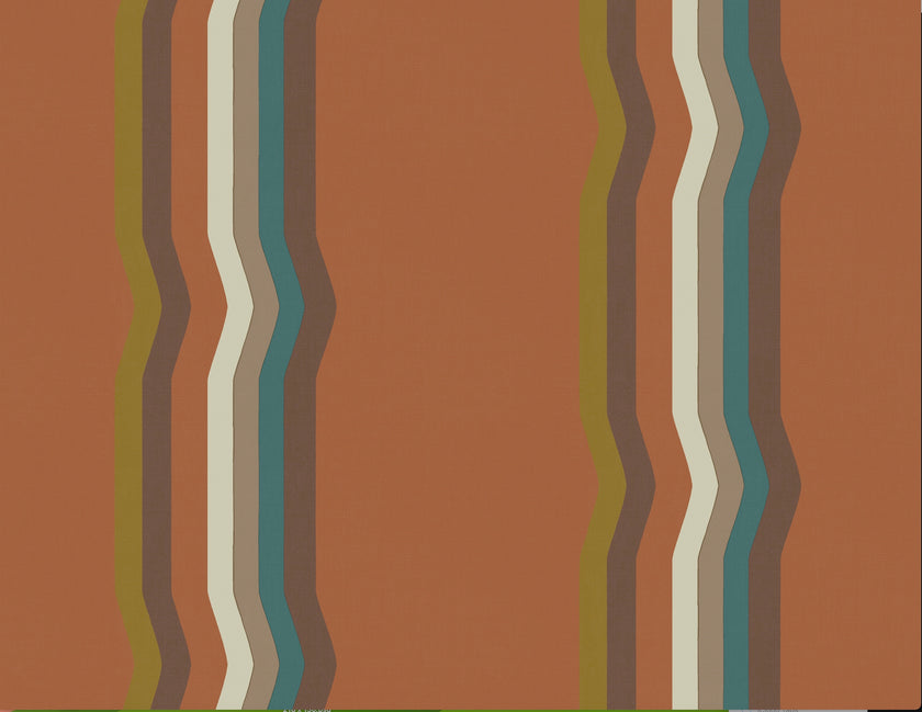 Off - Set Retro Stripe Wallpaper