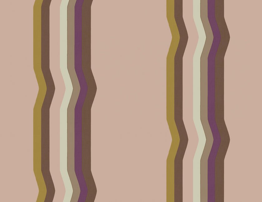 Off - Set Retro Stripe Wallpaper