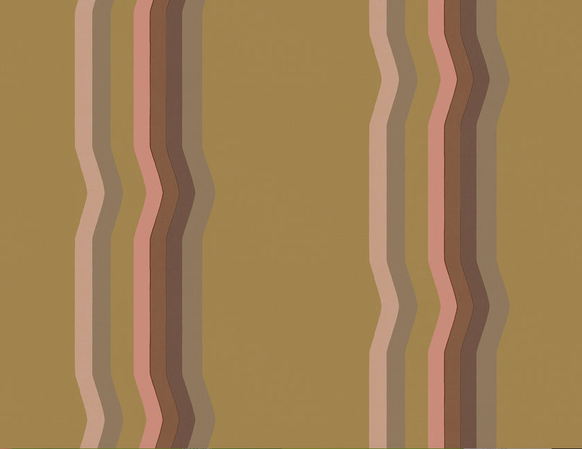 Off - Set Retro Stripe Wallpaper