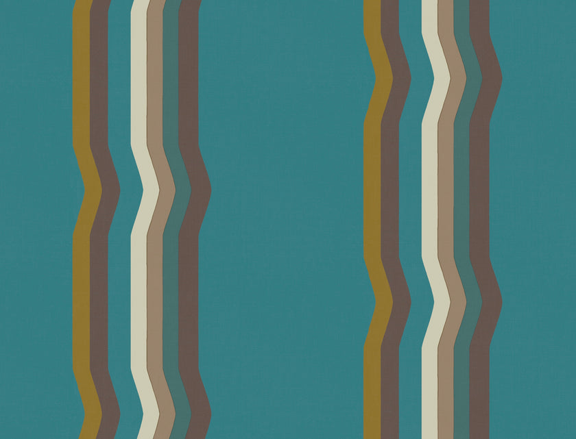 Off - Set Retro Stripe Wallpaper