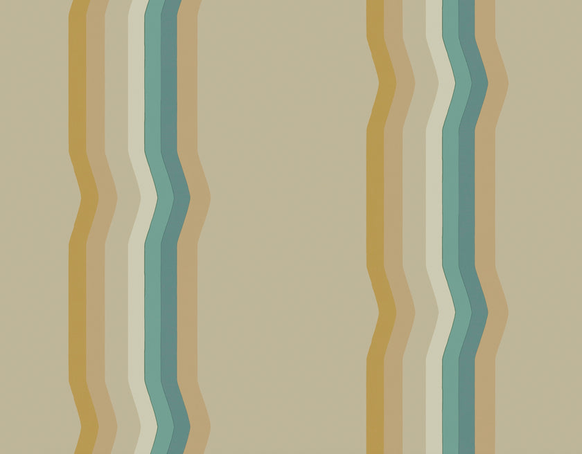 Off - Set Retro Stripe Wallpaper