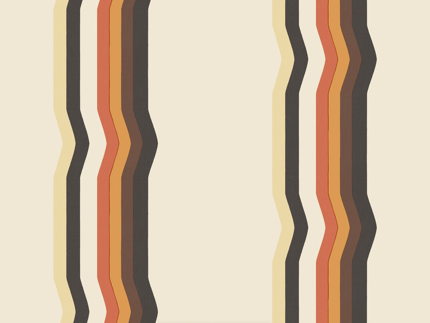 Off - Set Retro Stripe Wallpaper