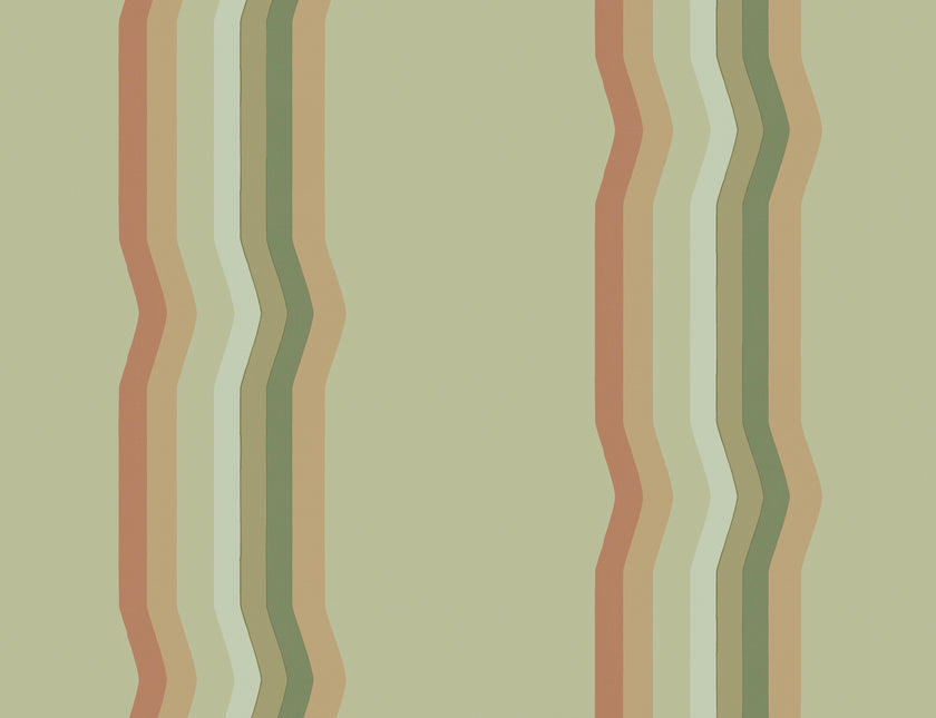 Off - Set Retro Stripe Wallpaper