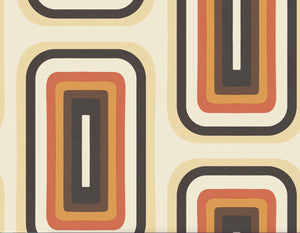 Retro Oblong Geometric wallpaper