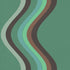 Broad Curvy Retro Stripe Wallpaper