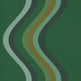 Broad Curvy Retro Stripe Wallpaper