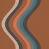 Broad Curvy Retro Stripe Wallpaper