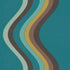 Broad Curvy Retro Stripe Wallpaper
