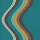 Broad Curvy Retro Stripe Wallpaper