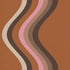 Broad Curvy Retro Stripe Wallpaper